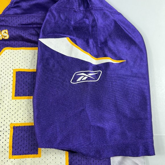 Y2K Reebok NFL Minnesota Vikings Adrian Peterson 28 Jersey Youth Large Purple - Picture 7 of 12